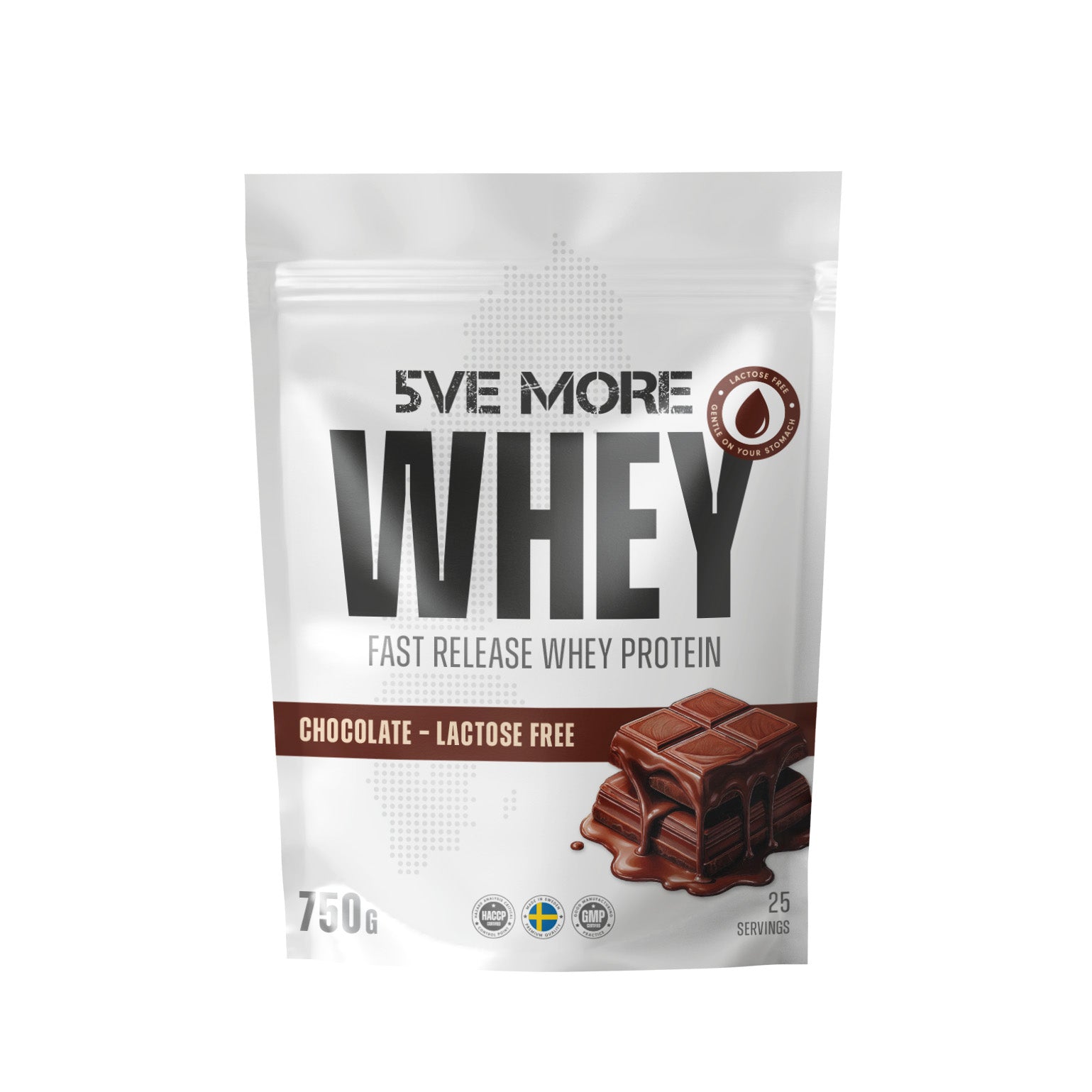 5VE´s Whey Chocolate laktosfri 750g